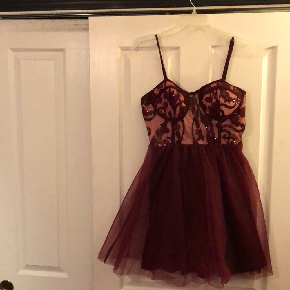 red homecoming/formal dress.